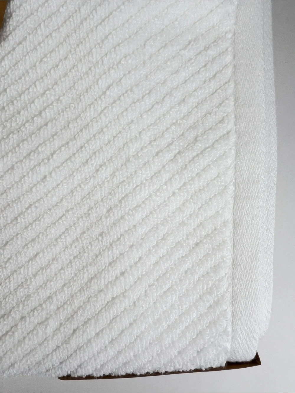 Eco Melange Bamboo Bath Towels White Soft Cotton Rayon Absorbent 2 Pc Set NEW
